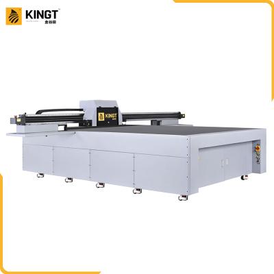 China Factory Kingt Ricoh Gen5 2030 UV Flatbed Printer On Metal 3D Printing Effect Large Format Printer for sale