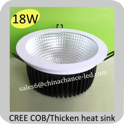 China 18W LED Ceiling downlight recessed with CREE COB Chip for sale