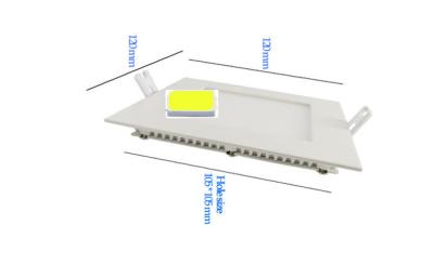 China 6W vierkante LEIDEN Comité Licht voor Huisverlichting 85V - 265V Ra80, Hoge Lumenefficiency Te koop