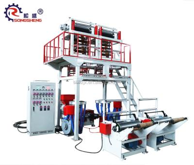 China Double Winder Polyethylene Extrusion PE Double-head Film Blowing Machine Extruder Te koop