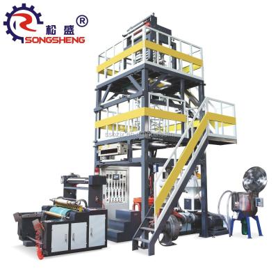 Cina SS-ABA Three-Layer HDPE/LDPE/LLDPE Pe Film Extruder Blow Molding Film Blowing Machine in vendita