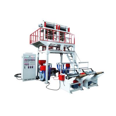 China SS-H2 High Speed Double Die head Single Screw Plastic Film Blowing Machine Price for sale