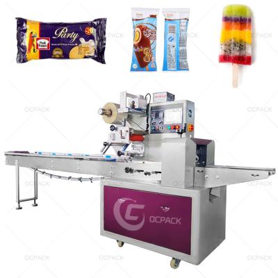 China APPAREL Pillow Chocolate Bar Wrapper Automatic Popsicle Pouch Flow Wrapping Machine for sale