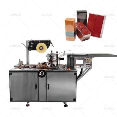 China Semi Automatic Transparent Products Bopp Box Cellophane Wrapping Machine For Small Perfume Cosmetic Box for sale