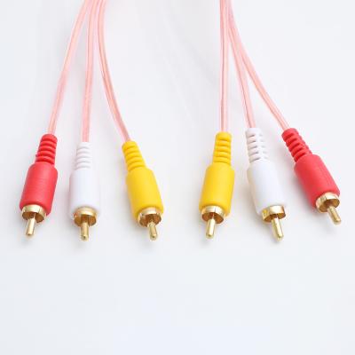 China Speaker audio video cable 3rca to 3rca av rca cable for tv for sale