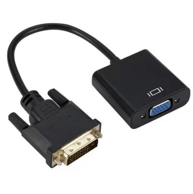 China Signal Transmission Male To Female Dvi-d Video Cable 24+1 Dvi To VGA Adapter Cable For Computer Laptop TV Monitor for sale