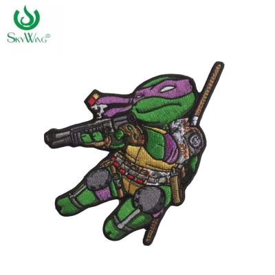 China Handmade Green Ninja Turtles Embroidery Patches Customized Product for sale