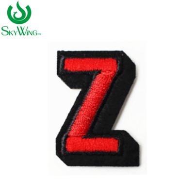 China 26 Viable Colorful English Letters DIY Embroidery Patches For Jeans for sale