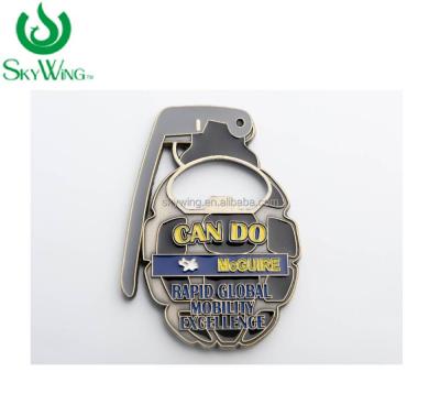 China Custom Europe Challenge Coin Military Bottle Opener for sale