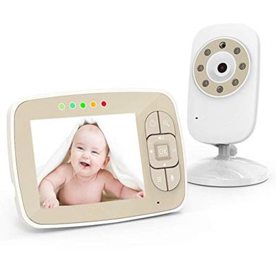 China 3.5 Inch Two Way Transceiver Music Player Soothes Temperature Control Video Baby Camera Monitor with IR Night Vision for sale