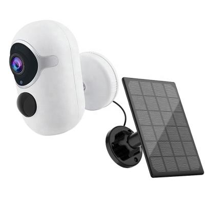 China Tuya Wifi HD Wireless Smart Solar Camera Motion Detection Siren Element Camera Waterproof Outdoor CCTV Surveillance Security for sale