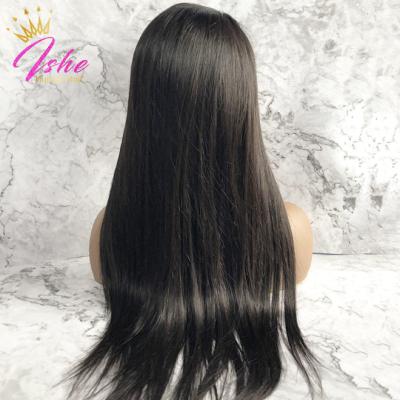 China Silky straight wave full lace wig 32,34,36,38inch with soft virgin hair, looks so natural for black women for sale