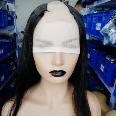 China No Tangle No Part Human Hair Raw Virgin Human Hair U Shape Straight Wig U Shape Lace Wig Virgin Shedding Wig For Beautiful Girls for sale