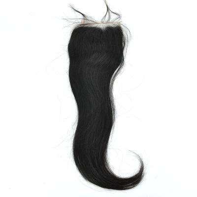 China No Tangle No Shedding Ready To Ship Swiss Lace Closure HD 100% Virgin Brazilian Straight Hair With Bleached Knots for sale