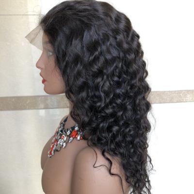 China Water Wave HD Full Lace Human Hair Wigs For Black Women,Wholesale Brazilian Virgin Hair HD Lace Front Wig With Baby Hair for sale