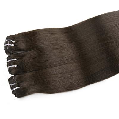 China 100% Natural Good Quality Ins Hair Wave Silky Straight Hair Extension Clip Extensions At Wholesale Price With Cuticle Aligned for sale