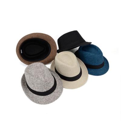 China Gentleman's Style Gentleman's New Vintage Comfortable Fedora Hat Casual Cowboy Hats Jazz Hat Men And Women for sale