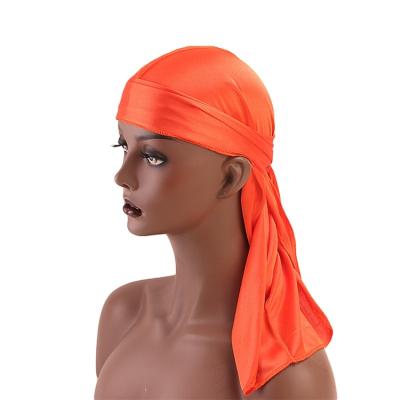 China 2020 Image fashion men's satin pirate hat unisex silky simulation Durag Headwear silk headband for sale