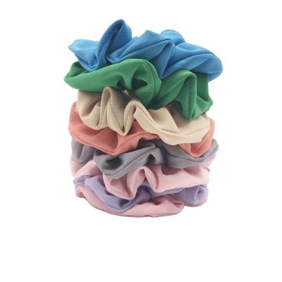 China De Fashoin Solid Color Chiffon Rope Holder Hair Ponytail Scrunchies Tie Hair Dancing Headwear Female Women Fashion Hair Accessories Crack! crack! for sale