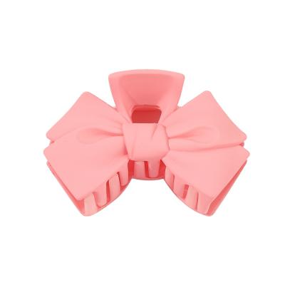 China Korea Fashion Women Cute Soft Butterfly Hair Claw Hair Clips Korean Style Solid Color Hair Accessories for sale