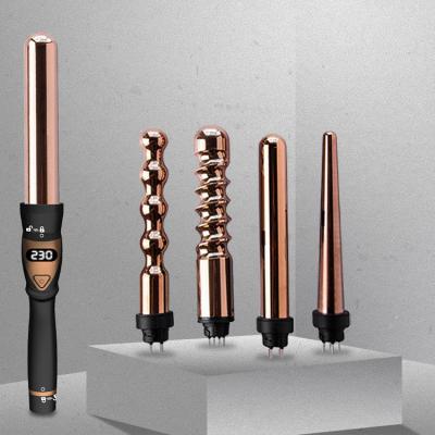 China Wave Hair Curling Tourmaline Professional Customized Wholesale Hot Sale Ceramic Curling Wand Curling Iron Set Private Label PTC Hair Curler for sale