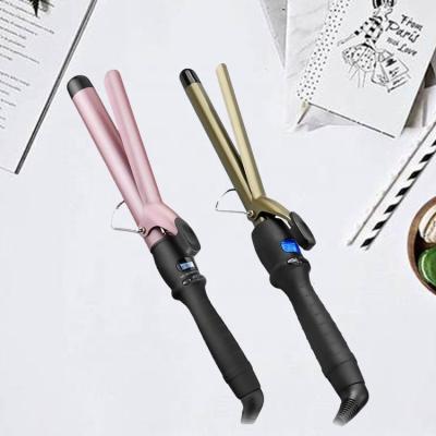 China Hot Sale Ceramic Professional Hair Curler Safety 360 Degree Swivel Hair Curling Iron Curling Wand Professional for sale