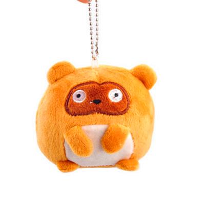 China Wholesale Plush Customize Plush Ornament Stuffed Soft Hanging Drop Ornament Raccoon Animals Hanging Toys for sale