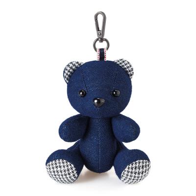 China Plush Factory Custom Make Plush Toy Plush Teddy Bear Key Chain Stuffed Animal Key Ring Hanging Decoration for sale