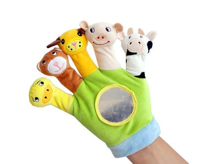 China New Style Cartoon Plush Animal Hand Puppet Figure Puppet Dolls For Baby And Kids Toys for sale