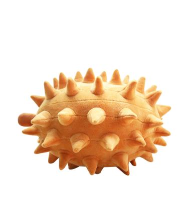 China Plush Guangdong Plush Toy Simulation Durian Stuffed Dolls Fruit Vegetable Key Chain OEM Plush Toys for sale