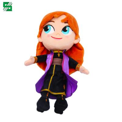 China Factory Direct Sale Discount Anna Character Doll Soft Plush Play Toys For 6 Years Girl Gift for sale