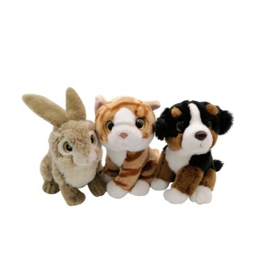 China Plush Toys Factory Custom Sizes Emulational Stuffed Lovely Realistic Rabbit Bear Stuffed Animal Toys for sale