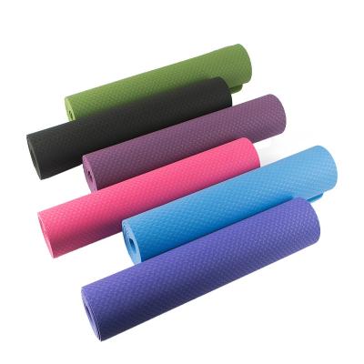 China Environmental Non-Toxic Custom Made Non-Toxic Mat Fitness Exercise Brand Non-Toxic Estera Yoga Band Yoga Mat for sale