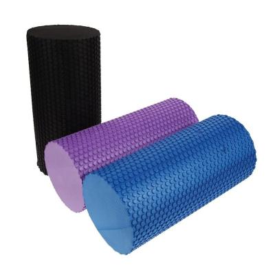 China OEM Logo Solid Fitness Round Back Durable Eco Friendly Yoga Massage Foam Custom Roller for sale