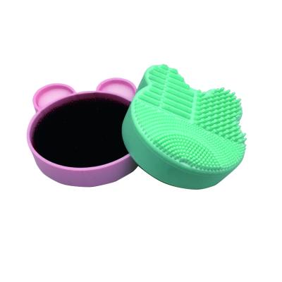 China Eco-friendly Switch Sponge Makeup Brush Cleaner with Silicone Quick Wash Cleaner Brush for sale