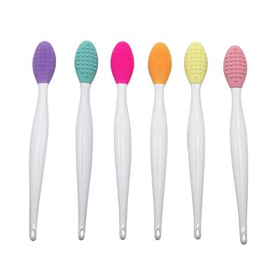 China Skin Friendly Lip Exfoliator Scrub Lip Scrubber Tool Mini Exfoliating Brush Set Lip Scrubber For Women for sale