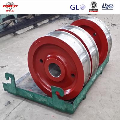 China Custom Made Q345 / 40Cr DIN Crane Sheave Round Belt with Φ150mm~Φ2500mm for sale