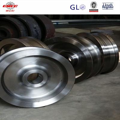 China High Precision Double Girder Steel Crane Wheel Block , Double Sheave Pulley for sale