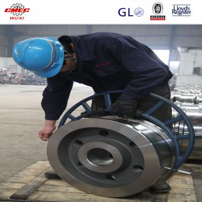 China Heat Treatment Crane Sheave Wheel Block , Forged Steel Pulleys For Wire Rope for sale