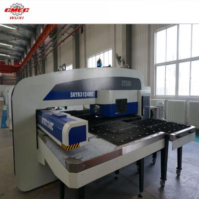 China 300KN CNC Punching Machine , 32 Working Station CNC Hole Hydralic Punch Press for sale