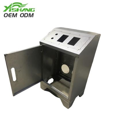 China Exterior Electronic Equipment Sheet Metal Fabrication Perforated Stainless Steel Metal Aluminum Electrical Cabinet for sale