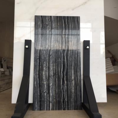 China Traditional Wholesale High Quality Natural Stone Polished Flooring Marble Tile From Black Forest for sale