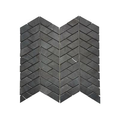 China Chinese Style Black and White Nero Margiua Marble Natural Marble Mosaic Tile for Kitchen for sale