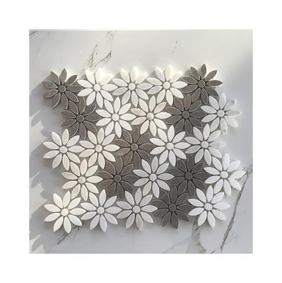 China Factory Building Supply Mixed Flower Pattern Color Customized Mosaic Tile for sale