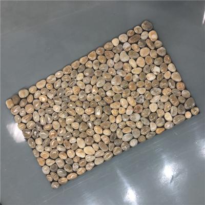 China High Polished Modern River Stone Pebble Stone Tile China Cobblestone Paver Mats for sale