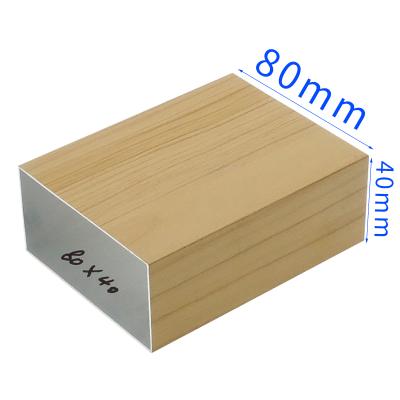 China Chinese Supplier 80x40mm Square Aluminum Tube Rectangular Tube Separation for sale