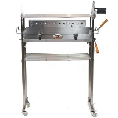 China Adjustable Cyprus Size Grill Spit Stainless Steel Grill Spit Luxury Grill Spit for sale