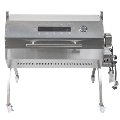 China Easily Assembled Double Fuel Spit Rotisserie 1m Gas Spit Rotisserie Stainless Steel Spit Rotisserie for sale