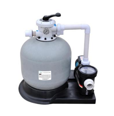 China Swimming Pool Fiberglass Top Mount Sand Filter Krystal Clear Sand Filter with Pump for Above Ground Pools for sale