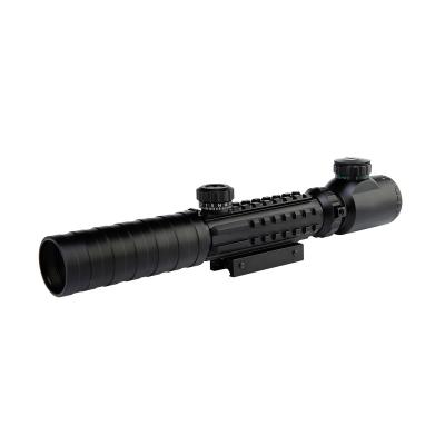 China Aluminum scope C3-9X32EG of Tri rail. Easy ExposedTurret red and green illumination for quick target acquisition for sale